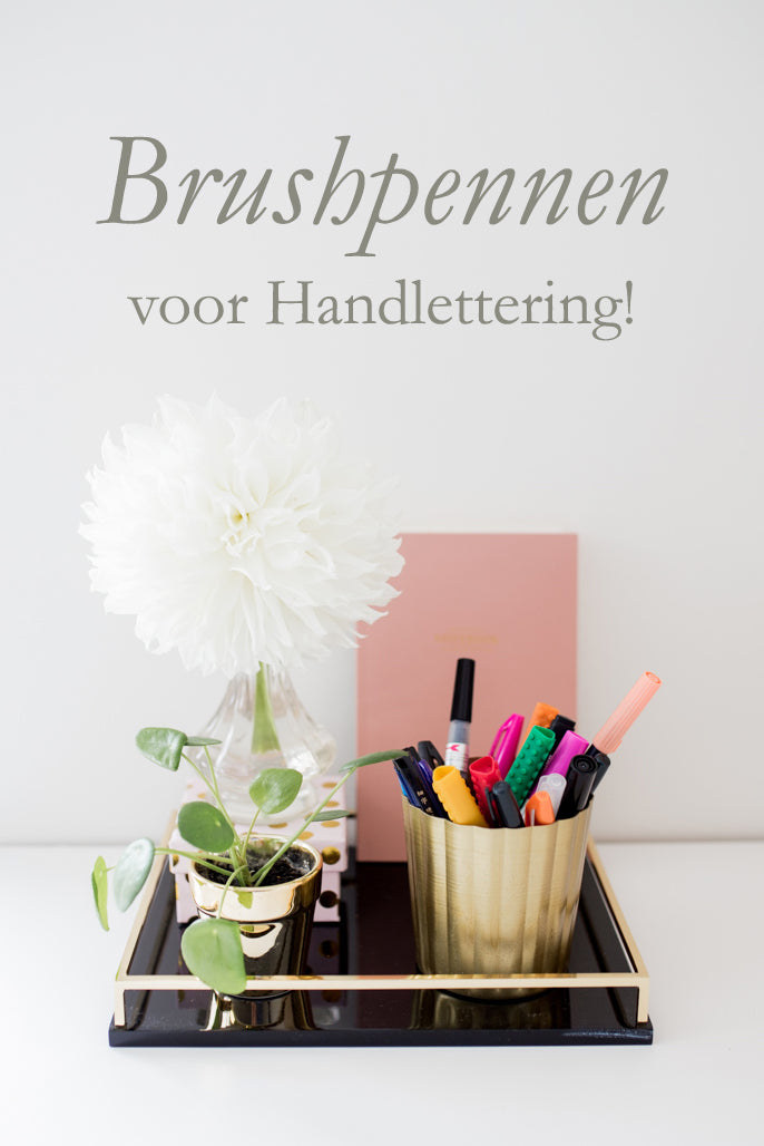 Ecoline Brush Pen Set van 5 - Pastel | Penseelstiften met Aquarelverf voor Bullet Journal, Handlettering, Kleurboeken & Tekenen