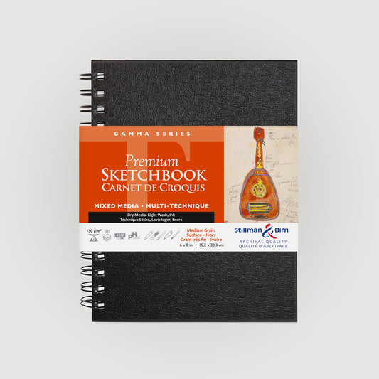 Stillman & Birn Gamma Wirebound 15,2x20,3cm 150g 50 sheets