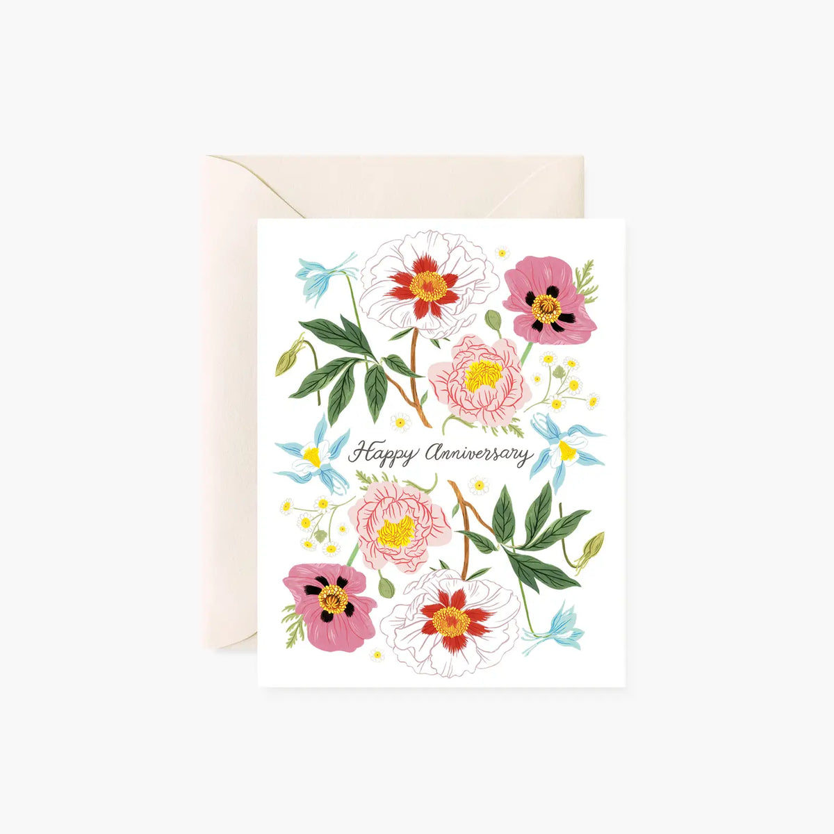 Happy anniversary card by Botanica Paper co.