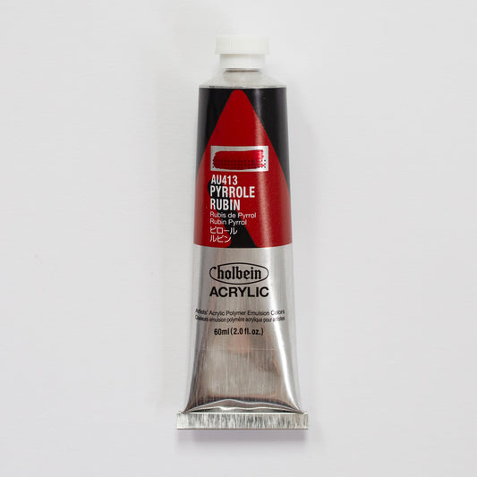 Holbein Acrylic Heavy body AU413 Pyrrole Rubin C 60ml