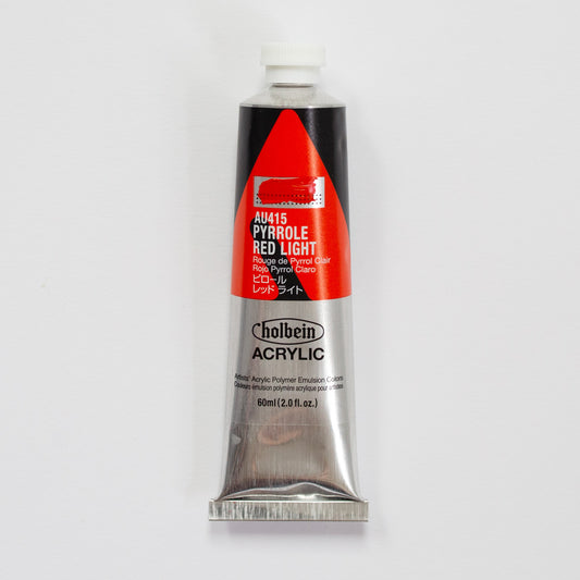 Holbein Acrylic Heavy body AU415 Pyrrole Red Light C 60ml