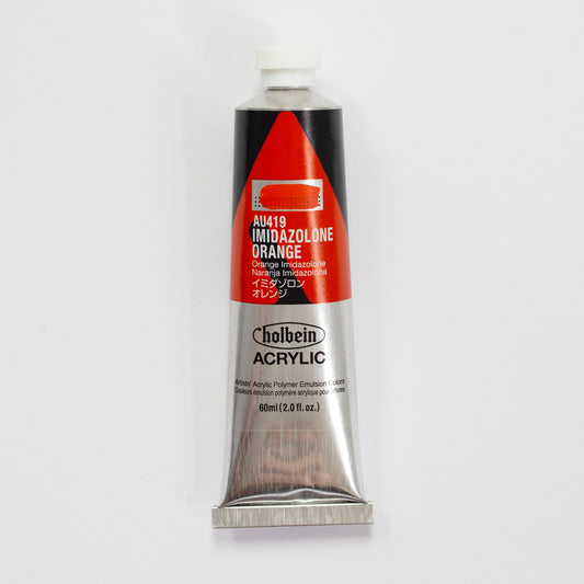 Holbein Acrylic Heavy body AU419 Imidazolone Orange C 60ml