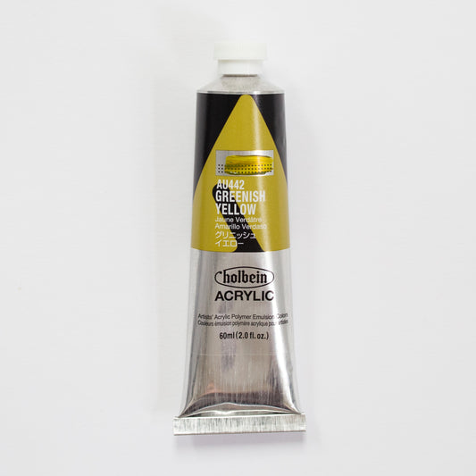 Holbein Acrylic Heavy body AU442 Greenish Yellow D 60ml