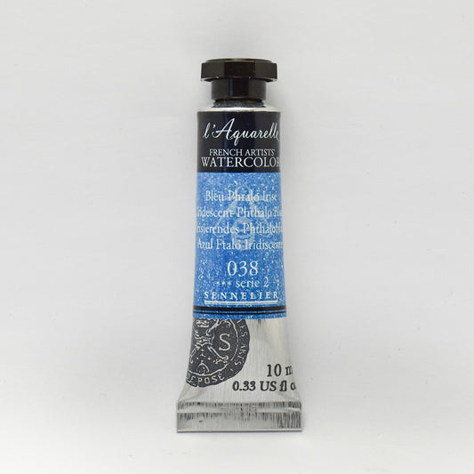 Sennelier l'Aquarelle 038 Iridescent Phthalo Blue 10ml