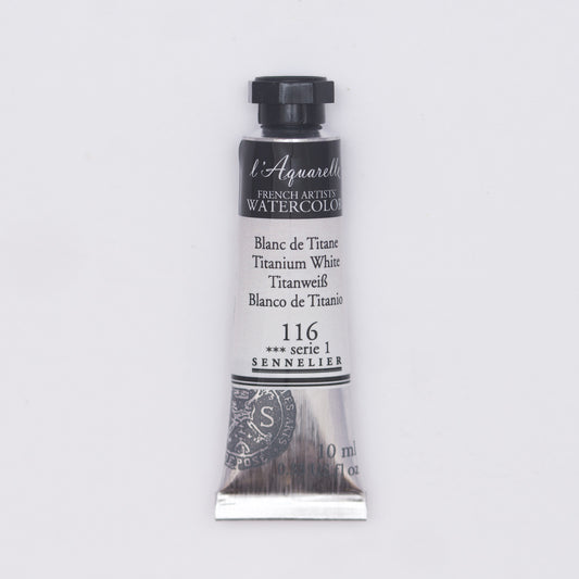 Sennelier l'Aquarelle 116 Titanium White 10ml S1