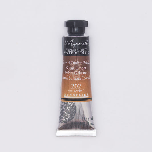 Sennelier l'Aquarelle 202 Burnt Umber 10ml S1