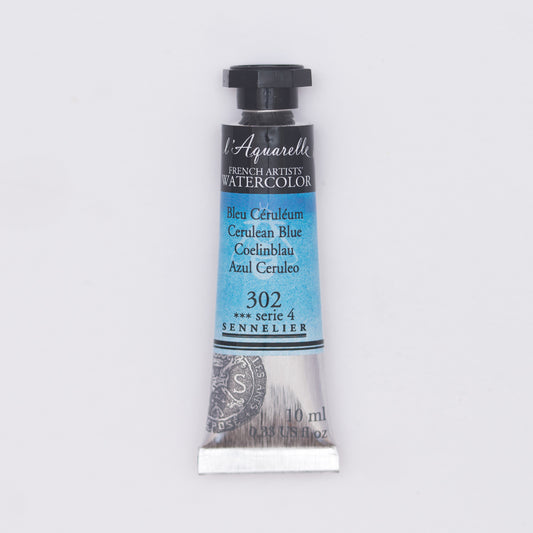 Sennelier l'Aquarelle 302 Cerulean Blue 10ml S4