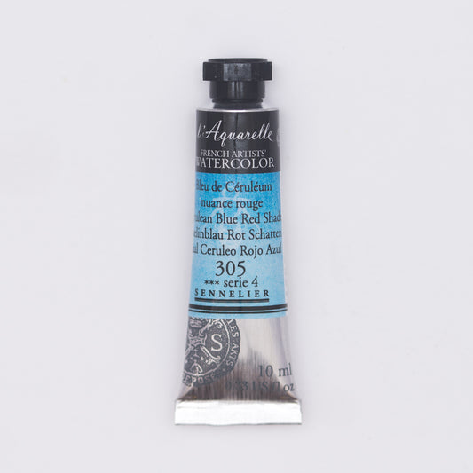 Sennelier l'Aquarelle 305 Cerulean Blue Red Shade 10ml S4