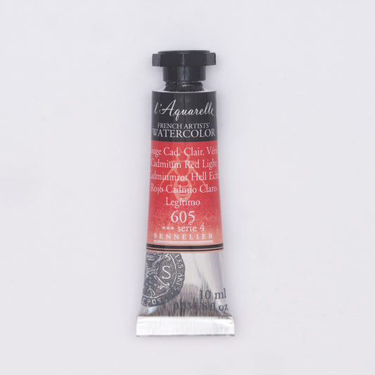 Sennelier l'Aquarelle 605 Cadmium Red Light 10ml S4