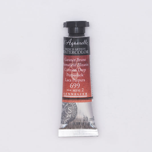 Sennelier l'Aquarelle 699 Permanent Alizarin Crimson Deep 10ml S2