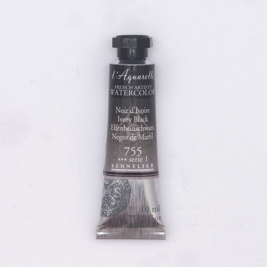 Sennelier l'Aquarelle 755 Ivory Black 10ml S1