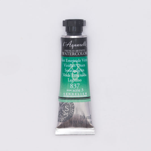 Sennelier l'Aquarelle 837 Viridian Green 10ml S3