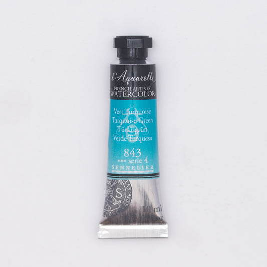 Sennelier l'Aquarelle 843 Turquoise Green 10ml S4