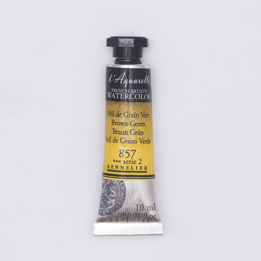 Sennelier l'Aquarelle 857 Brown Green 10ml S2