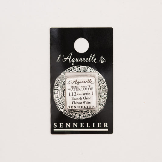 Sennelier l'Aquarelle 112 Chinese White half pan S1