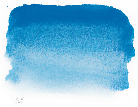 Sennelier l'Aquarelle 305 Cerulean Blue Red Shade half pan S4