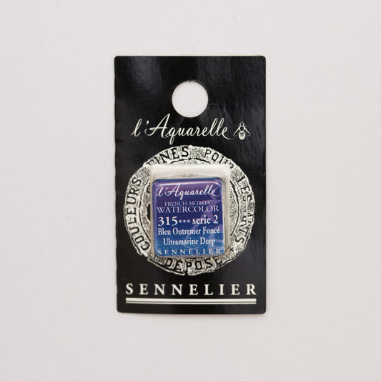 Sennelier l'Aquarelle 315 Ultramarine Deep half pan S2