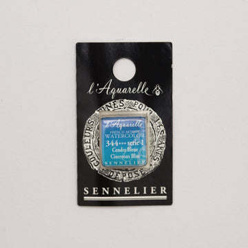 Sennelier l'Aquarelle 344 Cinereous Blue half pan S1