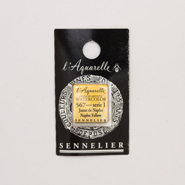 Sennelier l'Aquarelle 566 Naples Yellow half pan S1