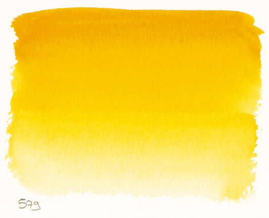 Sennelier l'Aquarelle 579 Sennelier Yellow Deep half pan S1