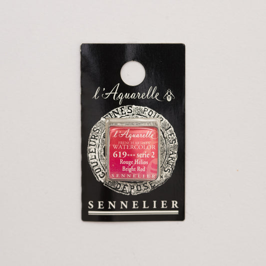 Sennelier l'Aquarelle 619 Bright Red half pan S2