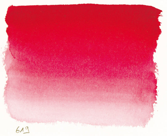 Sennelier l'Aquarelle 619 Bright Red half pan S2