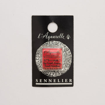 Sennelier l'Aquarelle 675 French Vermilion half pan S2