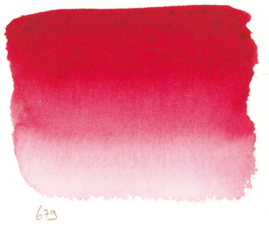 Sennelier l'Aquarelle 679 Quinacridone Red half pan S3