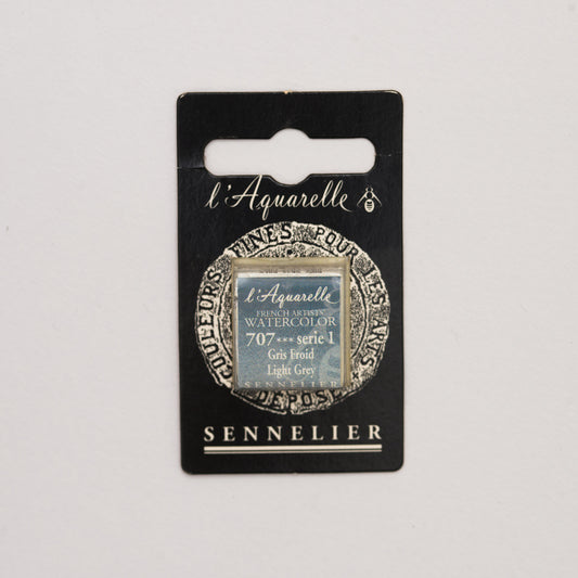 Sennelier l'Aquarelle 707 Light Grey half pan S1