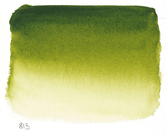 Sennelier l'Aquarelle 813 Olive Green half pan S1