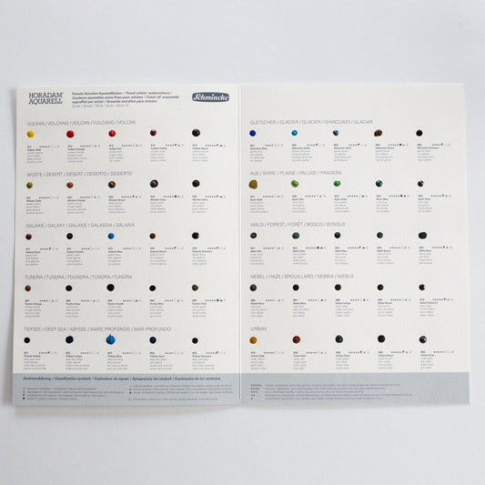 Schmincke Horadam Aquarelverf Dot Card 50 colours Super Granulation