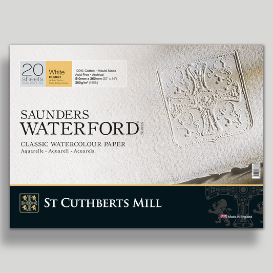 St. Cuthberts Saunders Waterford Rough Wit 300g 51x36cm 20 vel