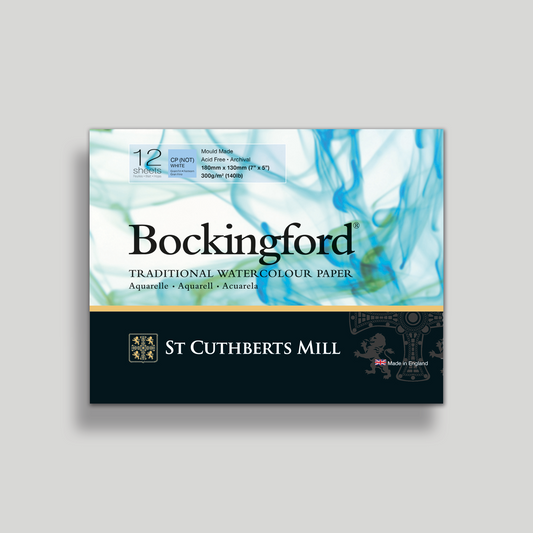 St. Cuthberts Bockingford Cold pressed Wit 300g 18x13cm 12 vel