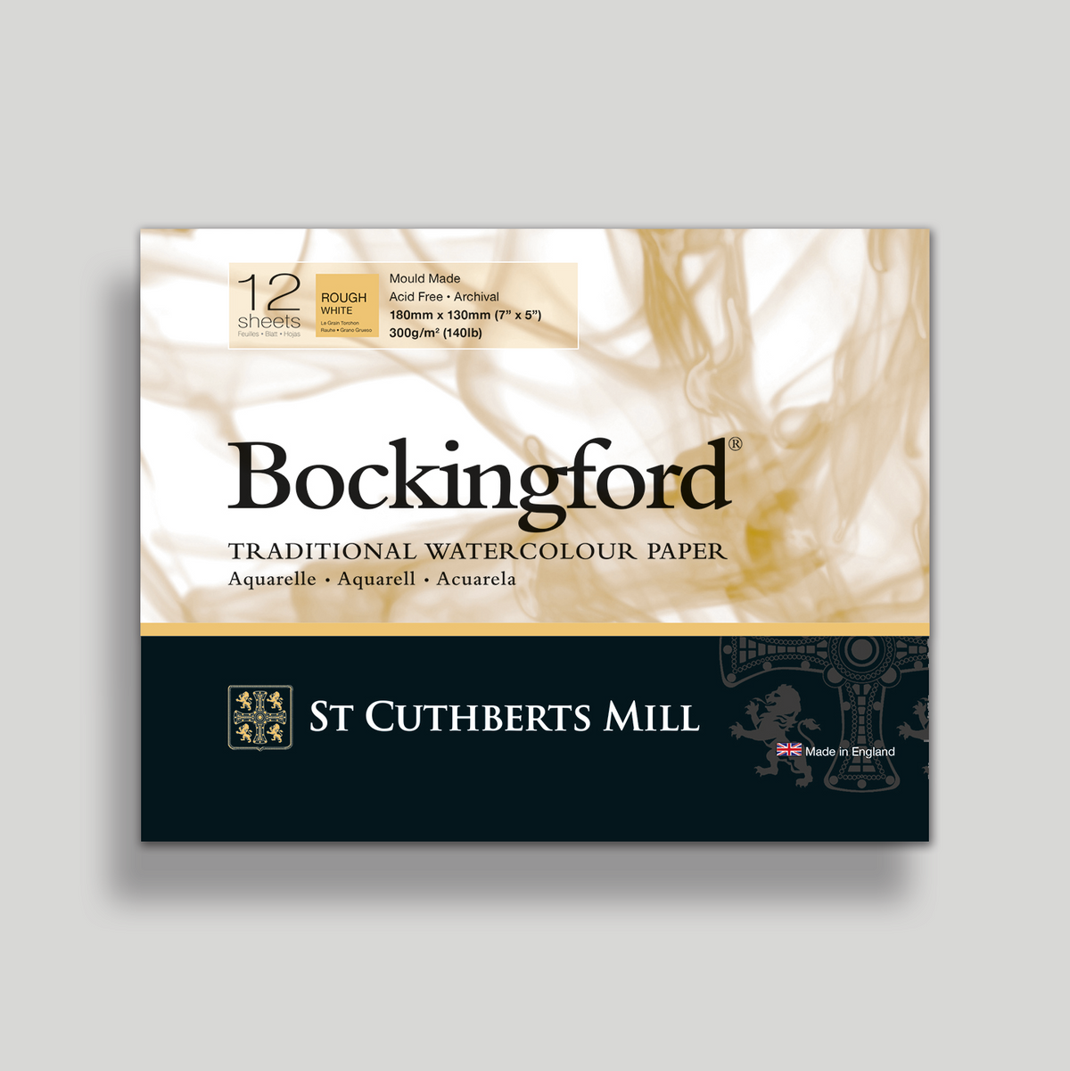 St. Cuthberts Bockingford Rough Wit 300g 18x13cm 12 vel