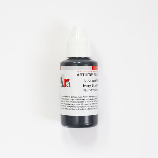 Ara Acrylic 100ml 074 Ivory Black Extra A