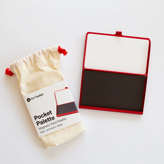 Art Toolkit Pocket Red Palette Empty no pans