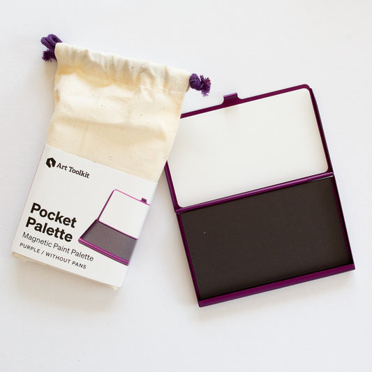 Art Toolkit Pocket Purple Palette Empty no pans