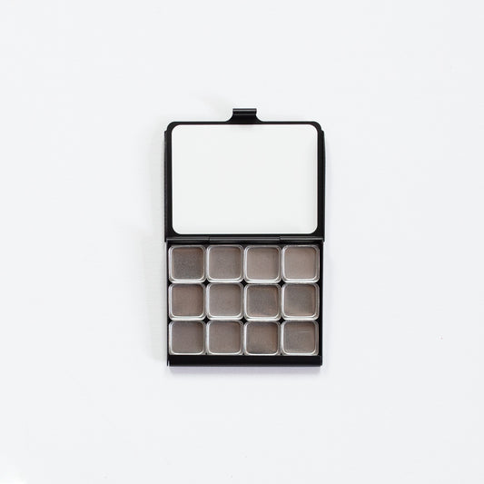Art Toolkit Demi Black Palette with 12 Mini Pans
