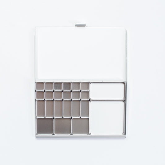 Art Toolkit Folio Silver Palette with Assorted Pans