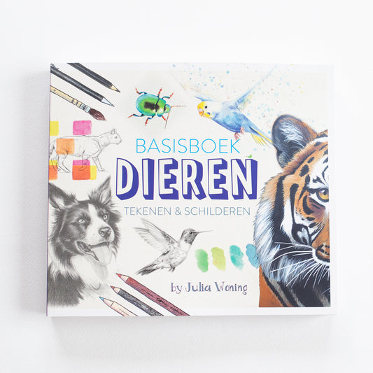 Basisboek Dieren tekenen en schilderen door Julia Woning