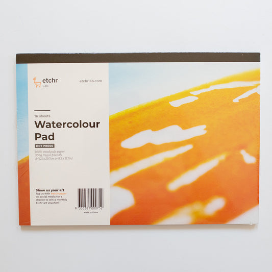 Etchr A4 Paper Block Wood Pulp (Hot Press)