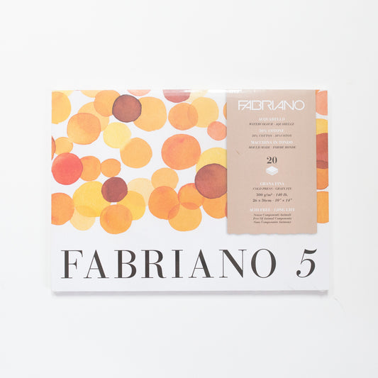 Fabriano 5 aquarelblok 20 vellen 300gr /m² 26x36cm