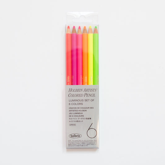 Holbein Kleurpotloden set 6 Luminous