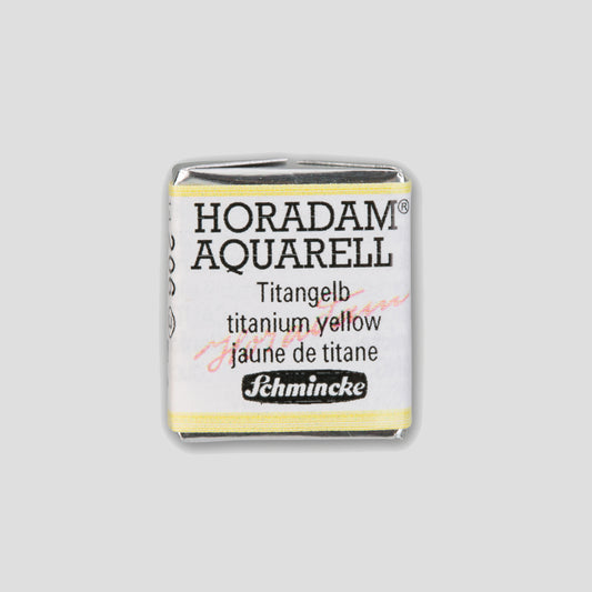 Schmincke Horadam Aquarelverf 206 Titanium Yellow half pan 3