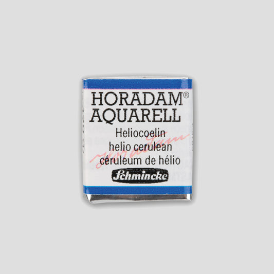 Schmincke Horadam Aquarelverf 479 Helio Cerulean half pan 1