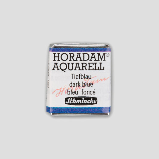 Schmincke Horadam Aquarelverf 498 Dark Blue half pan 3