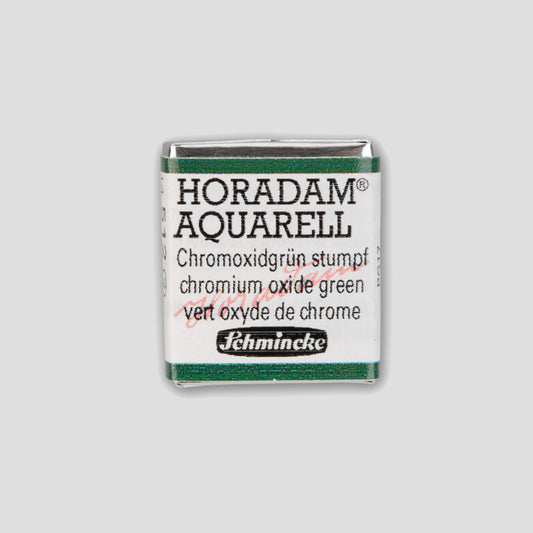 Schmincke Horadam Aquarelverf 512 Chromium Oxide Green half pan 2
