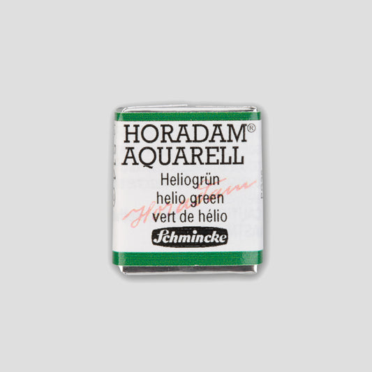 Schmincke Horadam Aquarelverf 514 Helio Green half pan 2