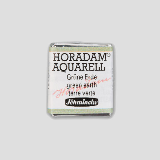 Schmincke Horadam Aquarelverf 516 Green Earth half pan 1