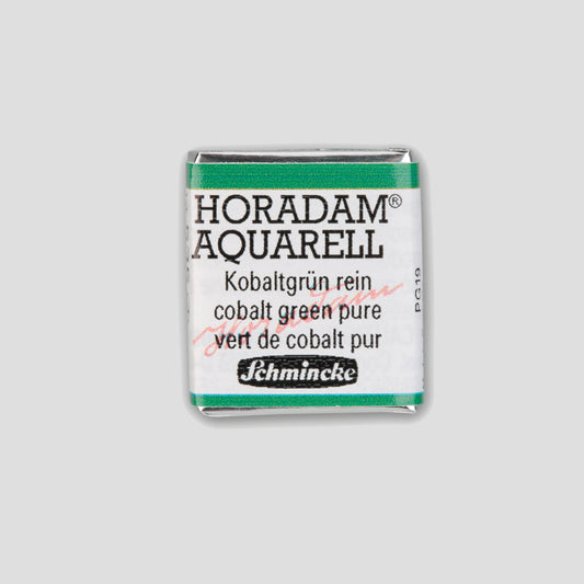 Schmincke Horadam Aquarelverf 535 Cobalt Green Pure half pan 4